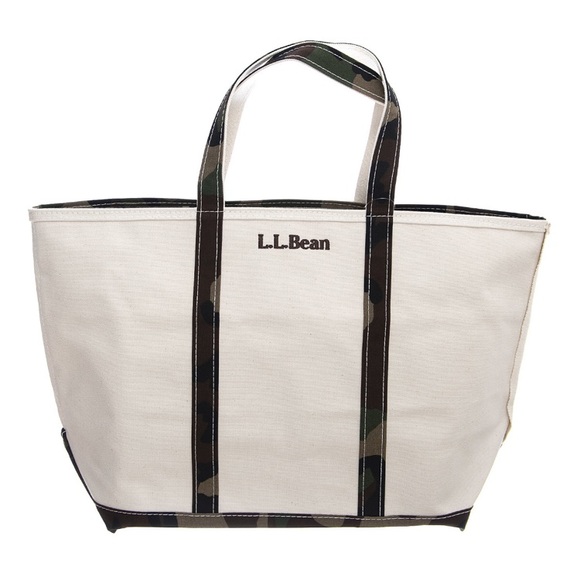 L.L. Bean Bags Rare Ll Bean Camo Tote Extra Large Ziptop Poshmark